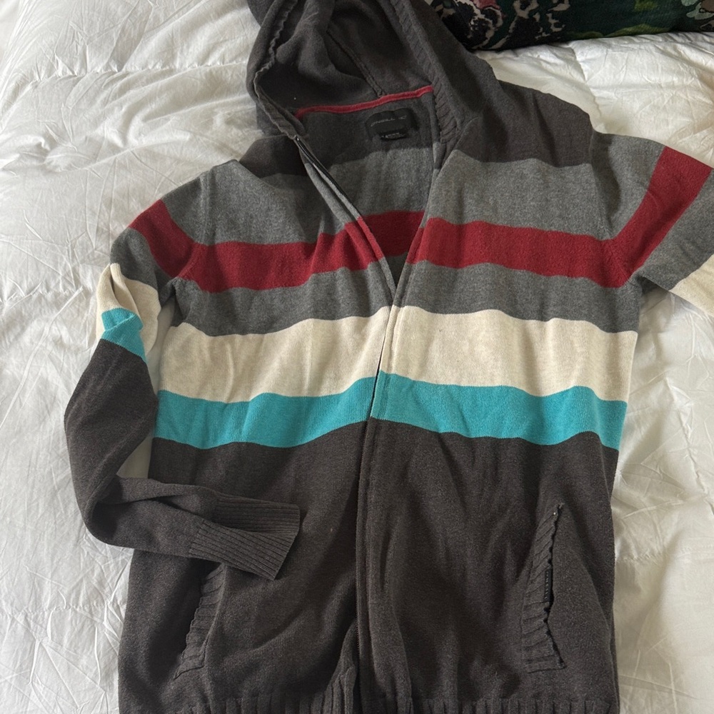 O’Neill stripped  zip hoodie